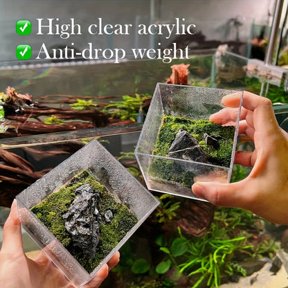 20PCS/5PCS/3PCS Transparent Anti Drop Acrylic Material Square Vase Can Be Used As A Fish Tank, Micro Landscape Table, Flower, Dining Table, Conference Table, Coffee Table Decoration, Ornament, Flower Arrangement Container